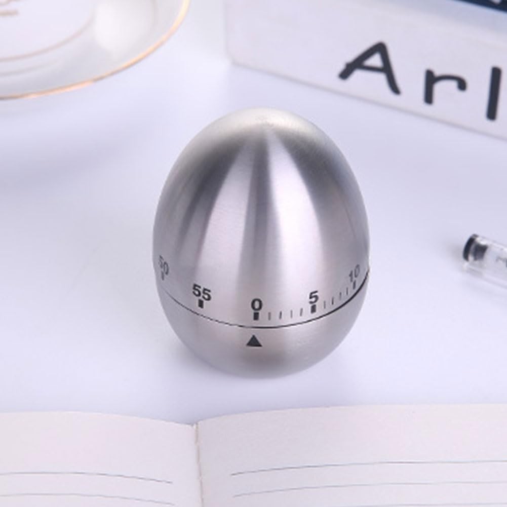 60 Minute Mechanical Kitchen Timer, Wind Up Egg Timer for Cooking