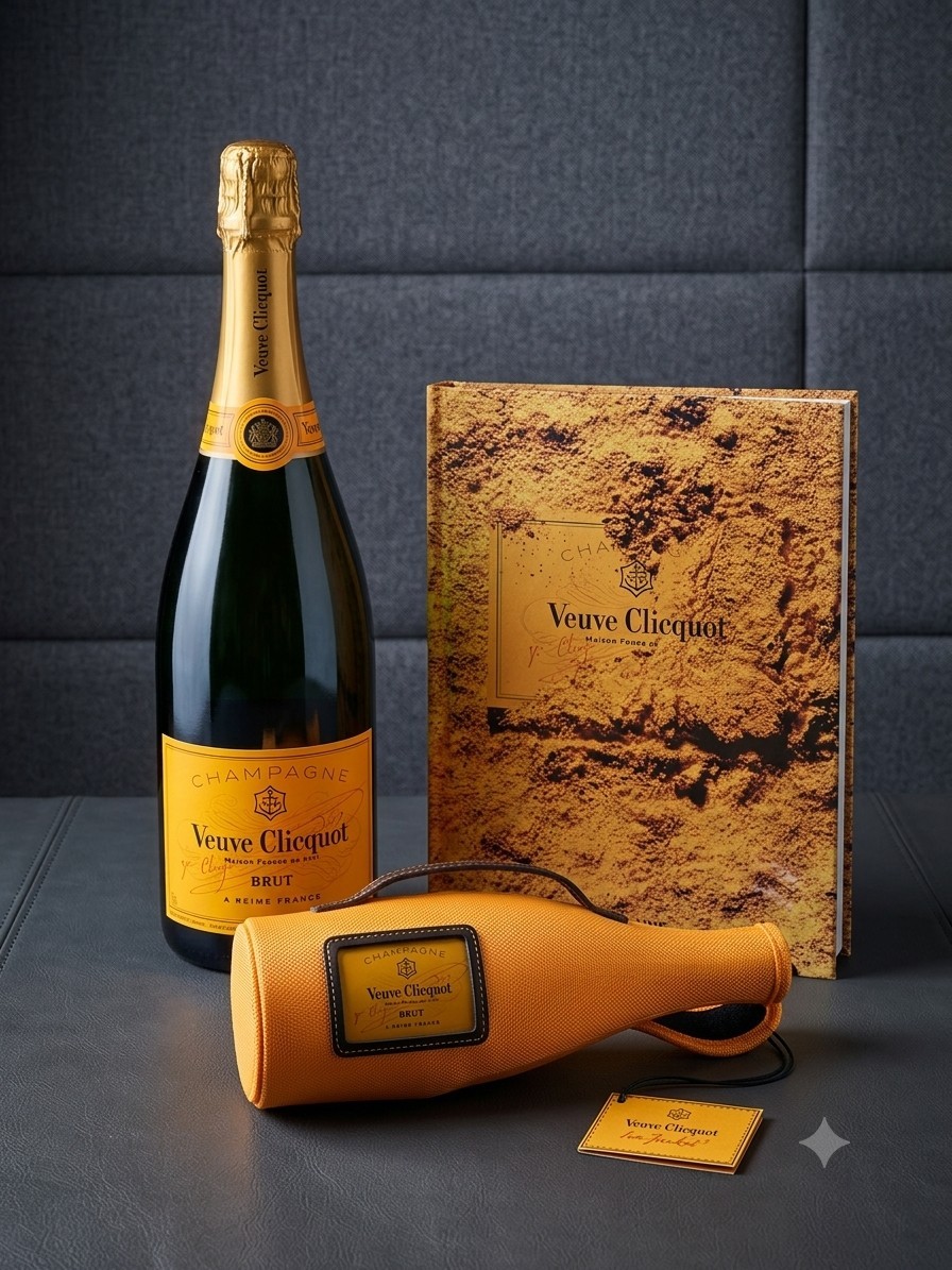 Veuve Clicquot Luxury Bar Decor Set,Assouline Book,3L Jeroboam Double Magnum
