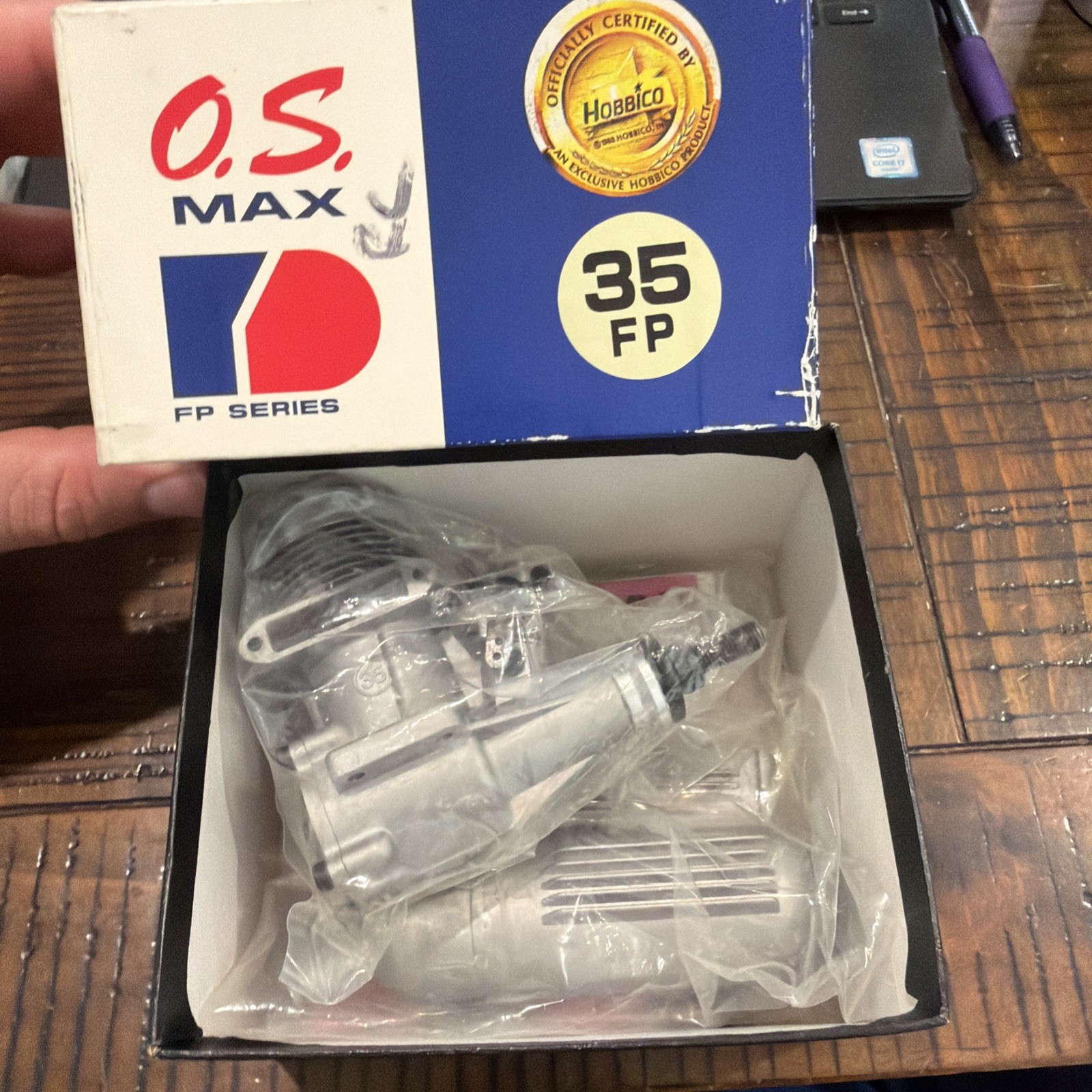 RC Airplane Engine O.S. Max 35 FP with Muffler - New