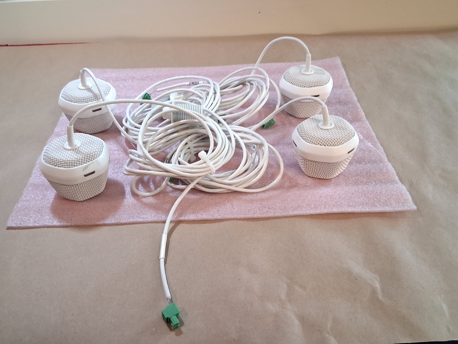 Lot of 4 Biamp Systems Devio DCM-1 Beamtracking Ceiling Microphone White