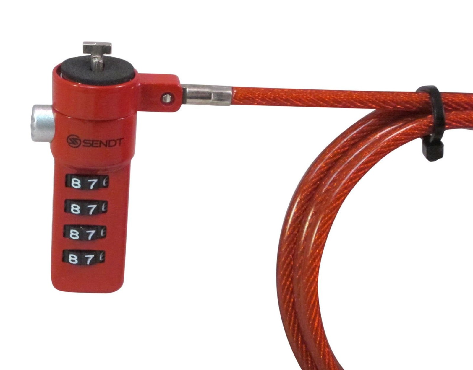 Red Notebook Laptop Combination Lock Security Cable Anti Theft Protection