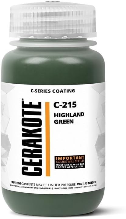 Cerakote C-Series Air Cure Ceramic Coating C-215Q Highland Green (32oz)