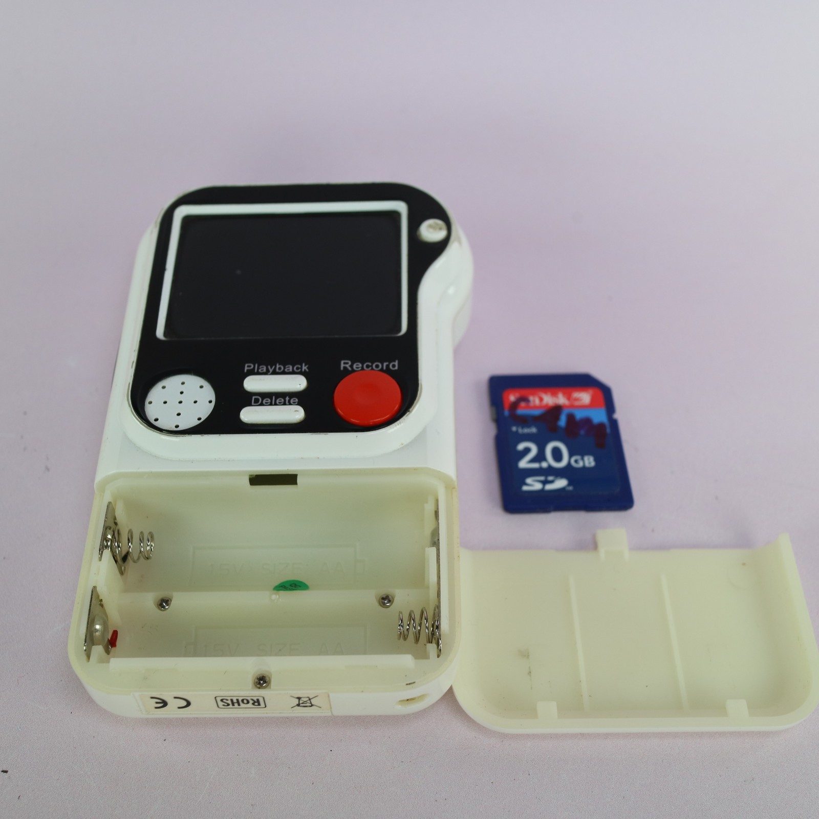 Busbi Handheld Compact Digital Video Recorder White Tested