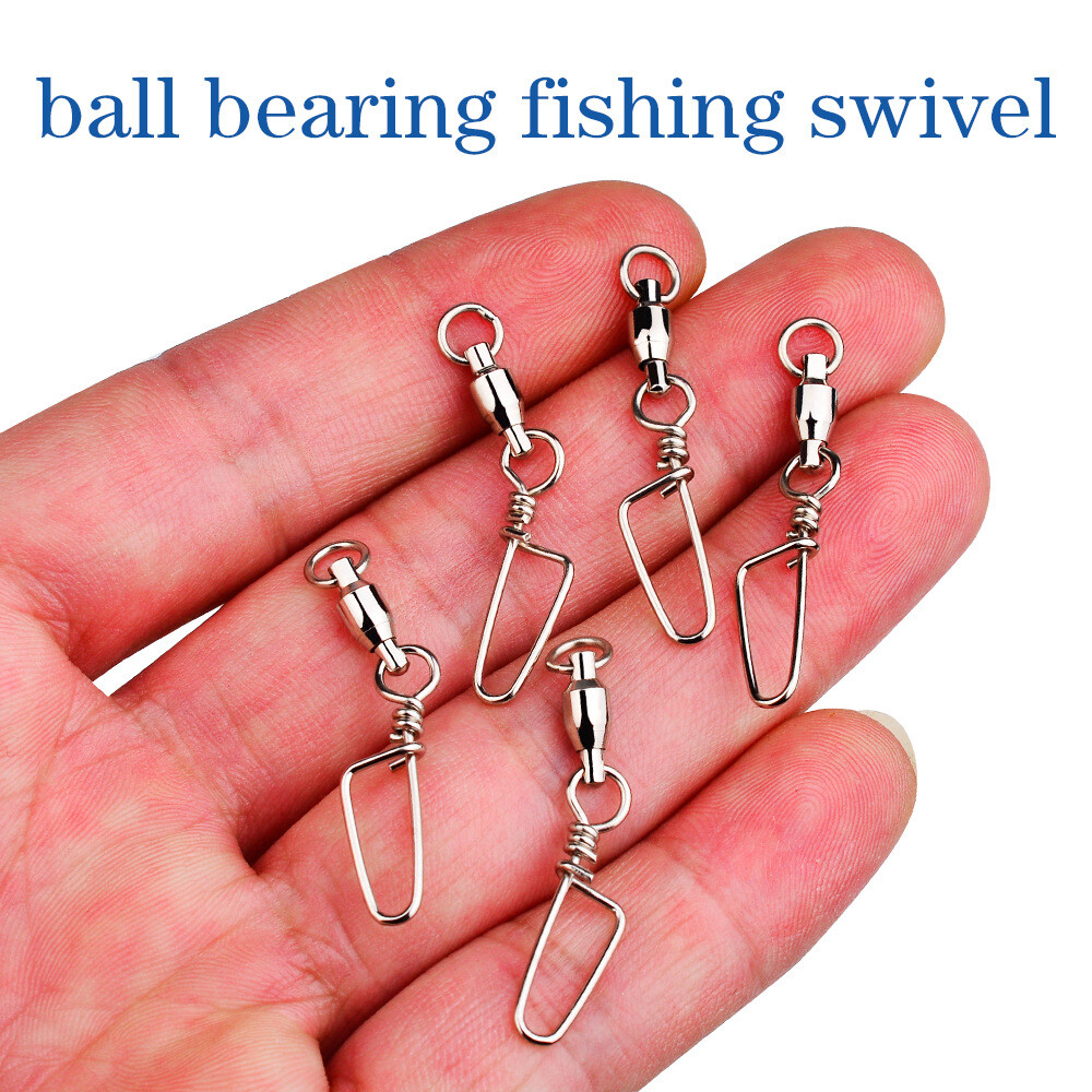 High-strength Ball Bearing Fishing Swivel with Coastlock Snap Connector 17-303LB