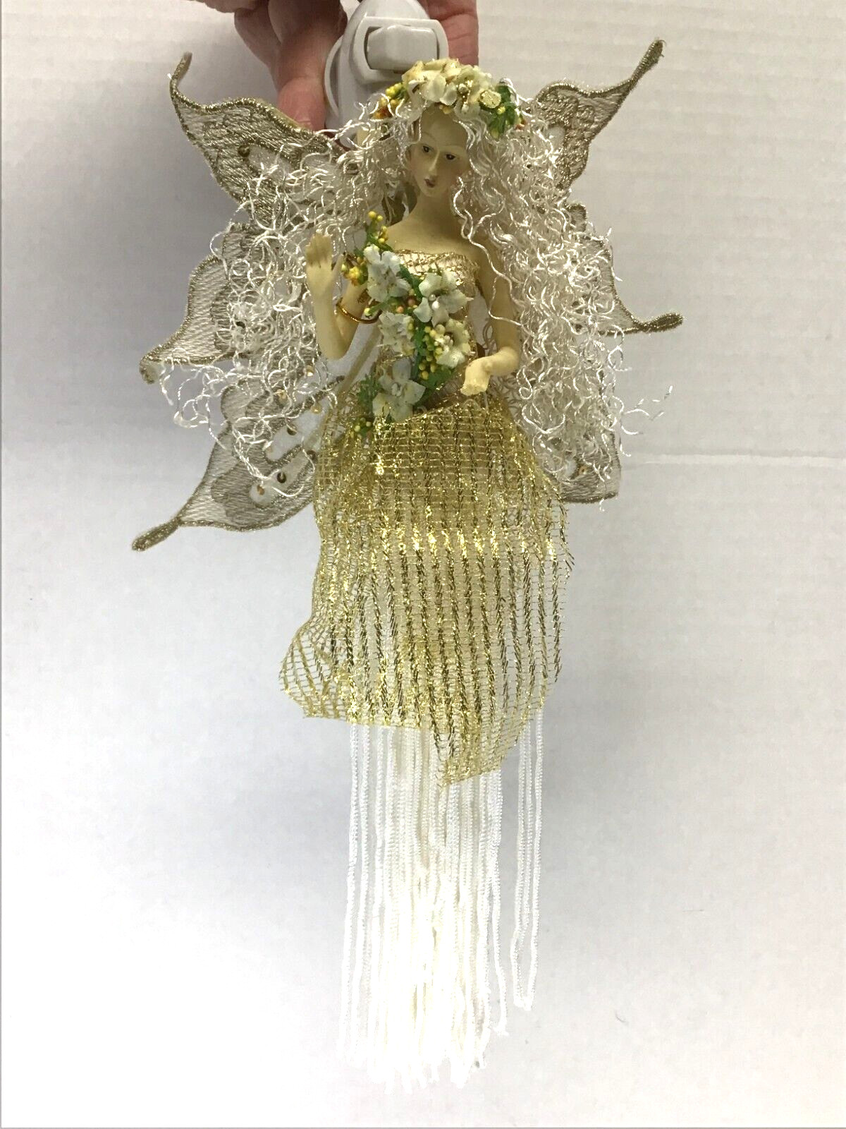 Kirks Folly Retired Gold Fairy Night Light