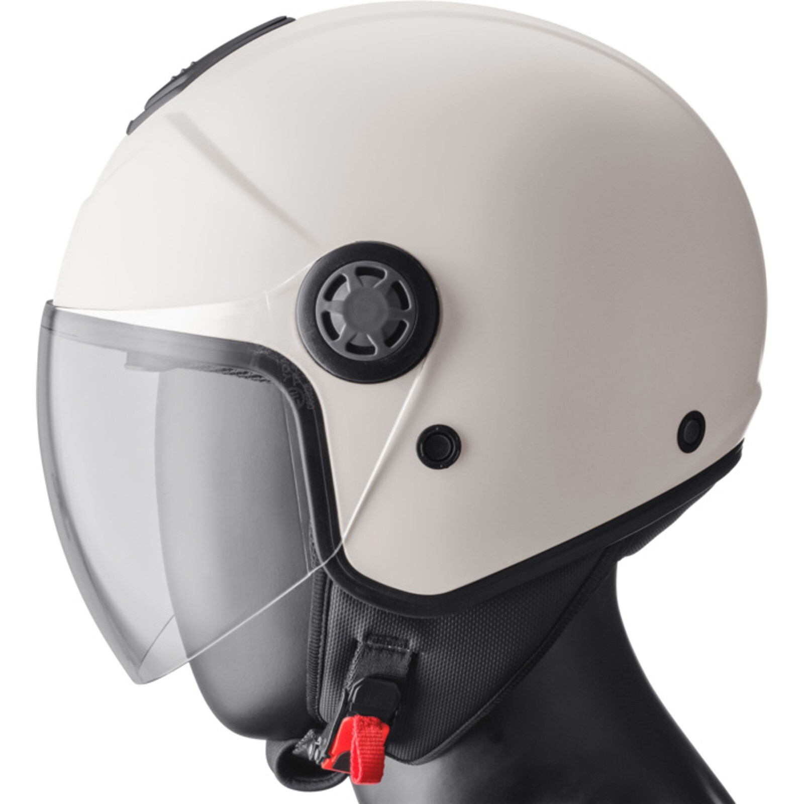 Motorcycle Helmet XS - GMS Gelato Vanilla - Open Face Helmet with Sun Visor and Visor