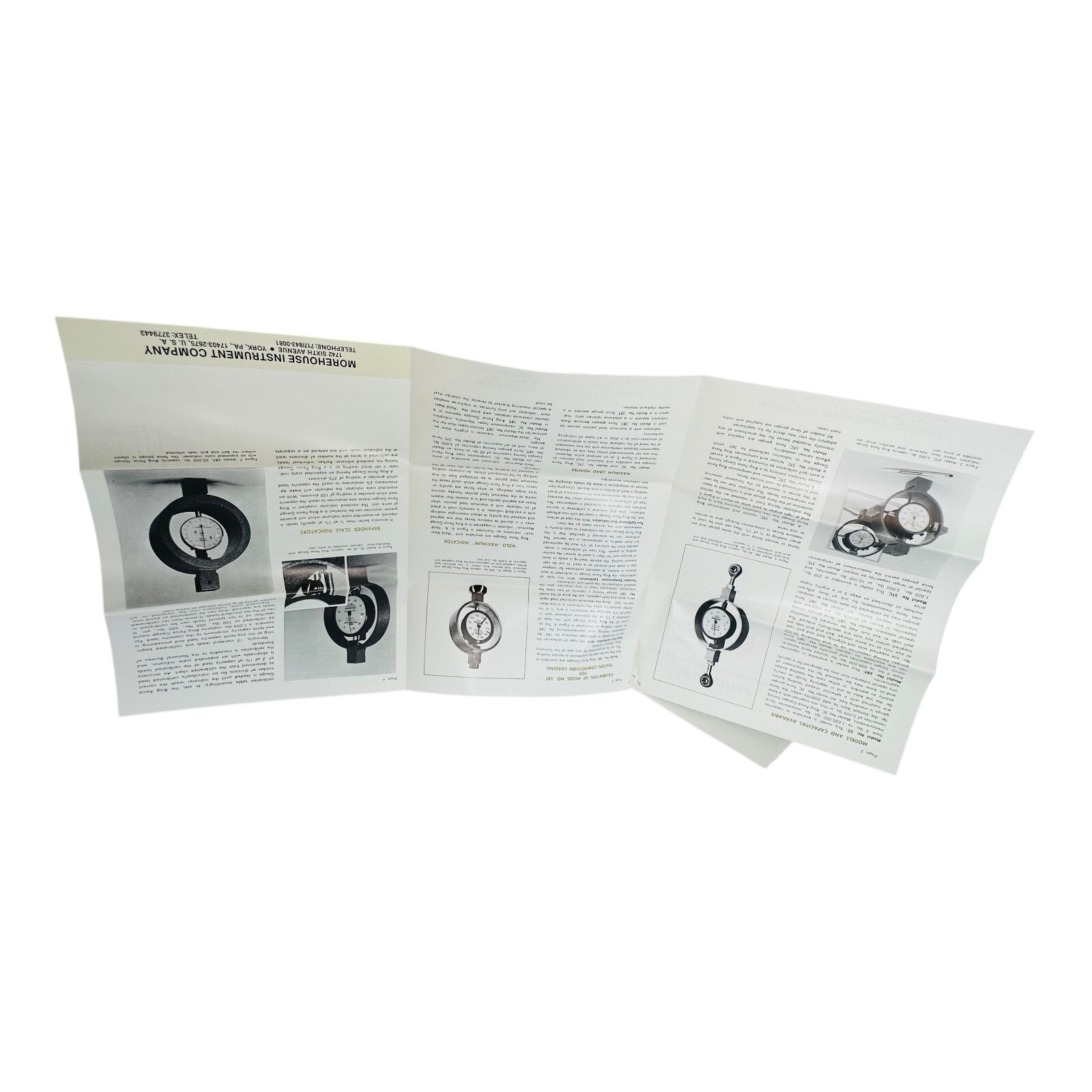 MOREHOUSE MODEL 5 RING FORCE GAUGE 100lbs