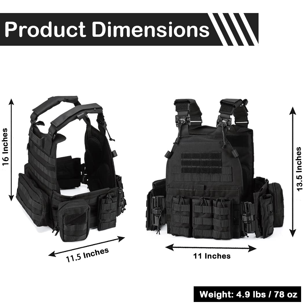 Tactical Backpack, Water-Resistant Concealed Carry Bag with Adjustable Holste...