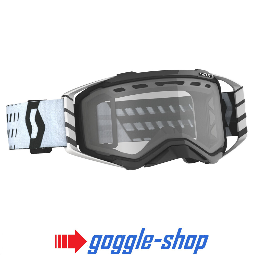 SCOTT PROSPECT ENDURO DUAL VENTED MOTOCROSS MX GOGGLES BLACK / WHITE