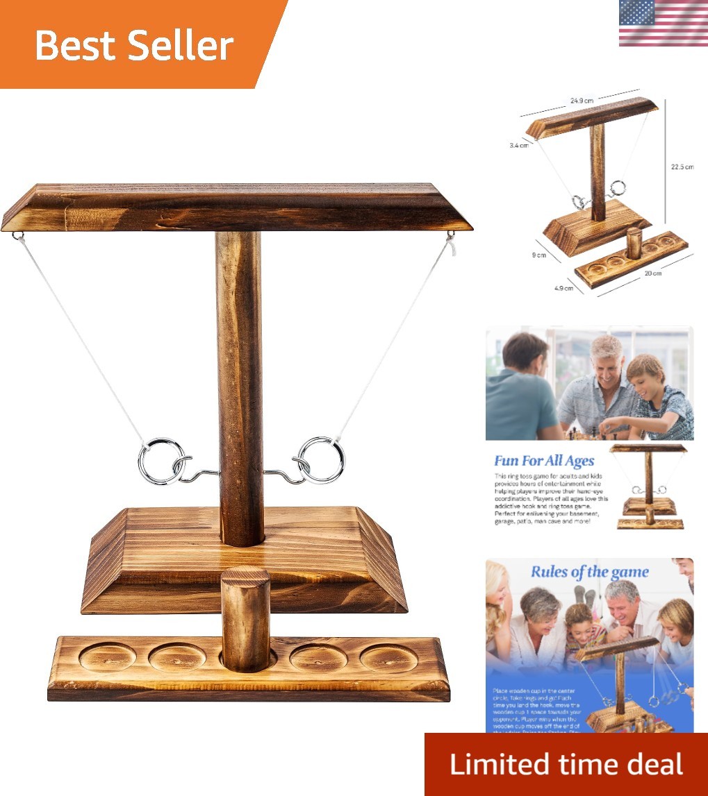 Interactive Hook and Ring Game - Perfect for Outdoor Fun and Family Gatherings
