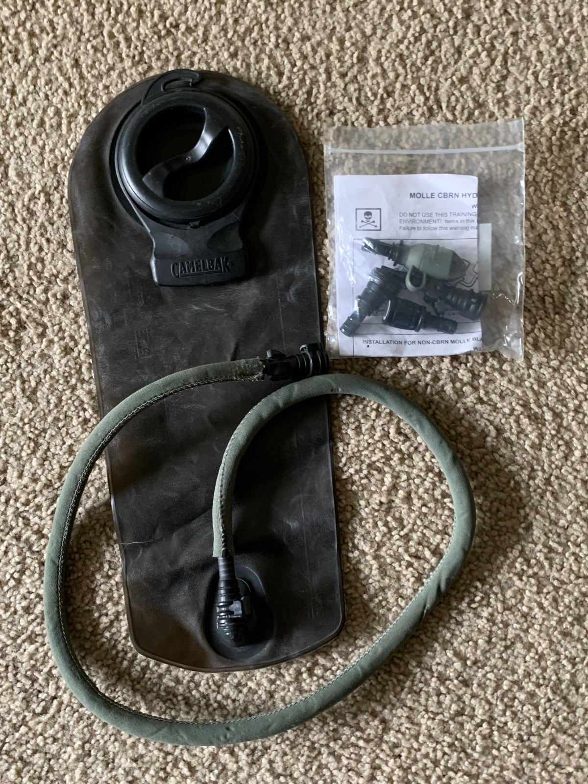 Camelbak 3L 100oz Omega HydroGuard Water Bladder +New Hydration System Parts Kit