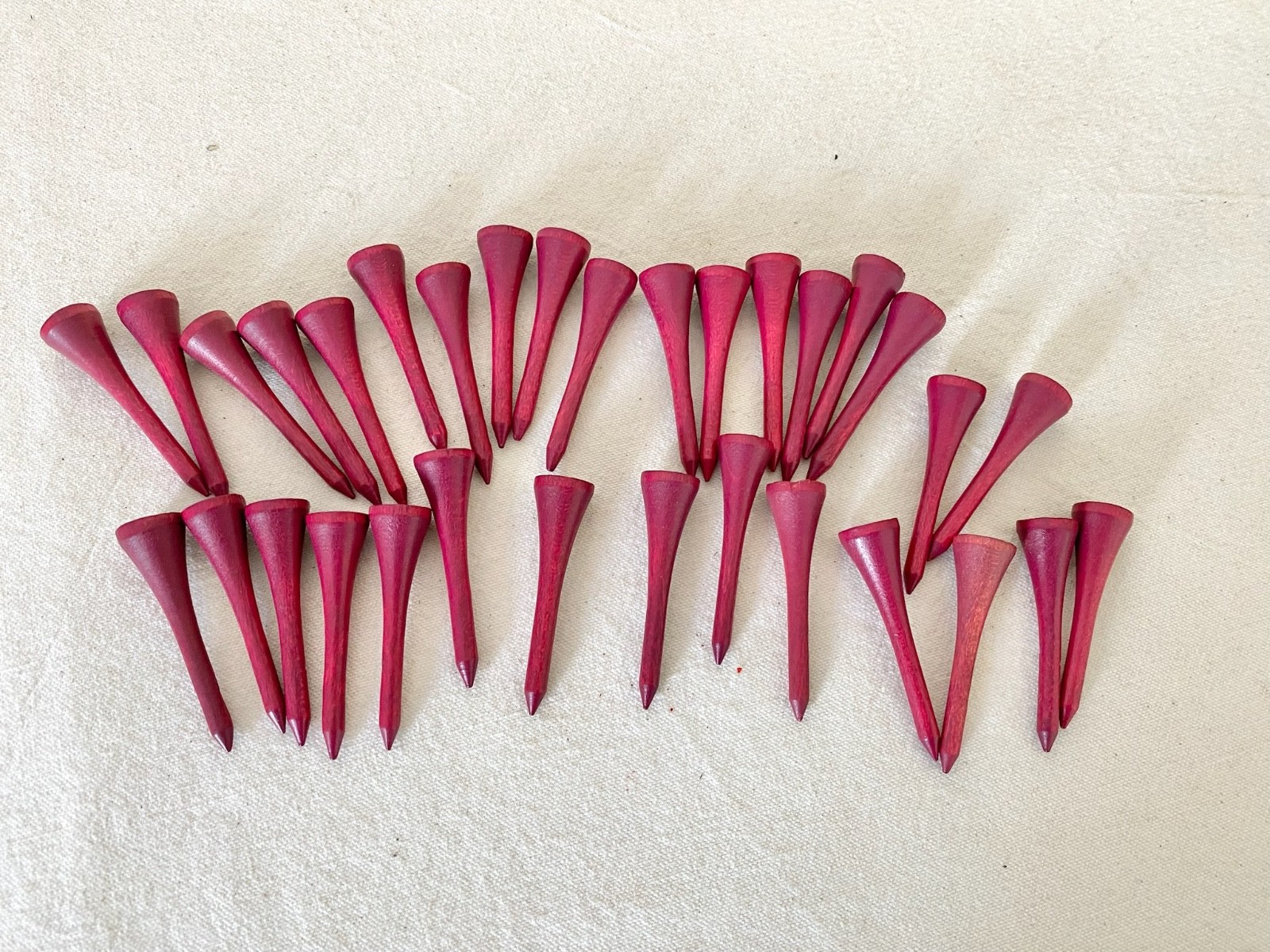 Antique Wood Golf Tees Lot of 32