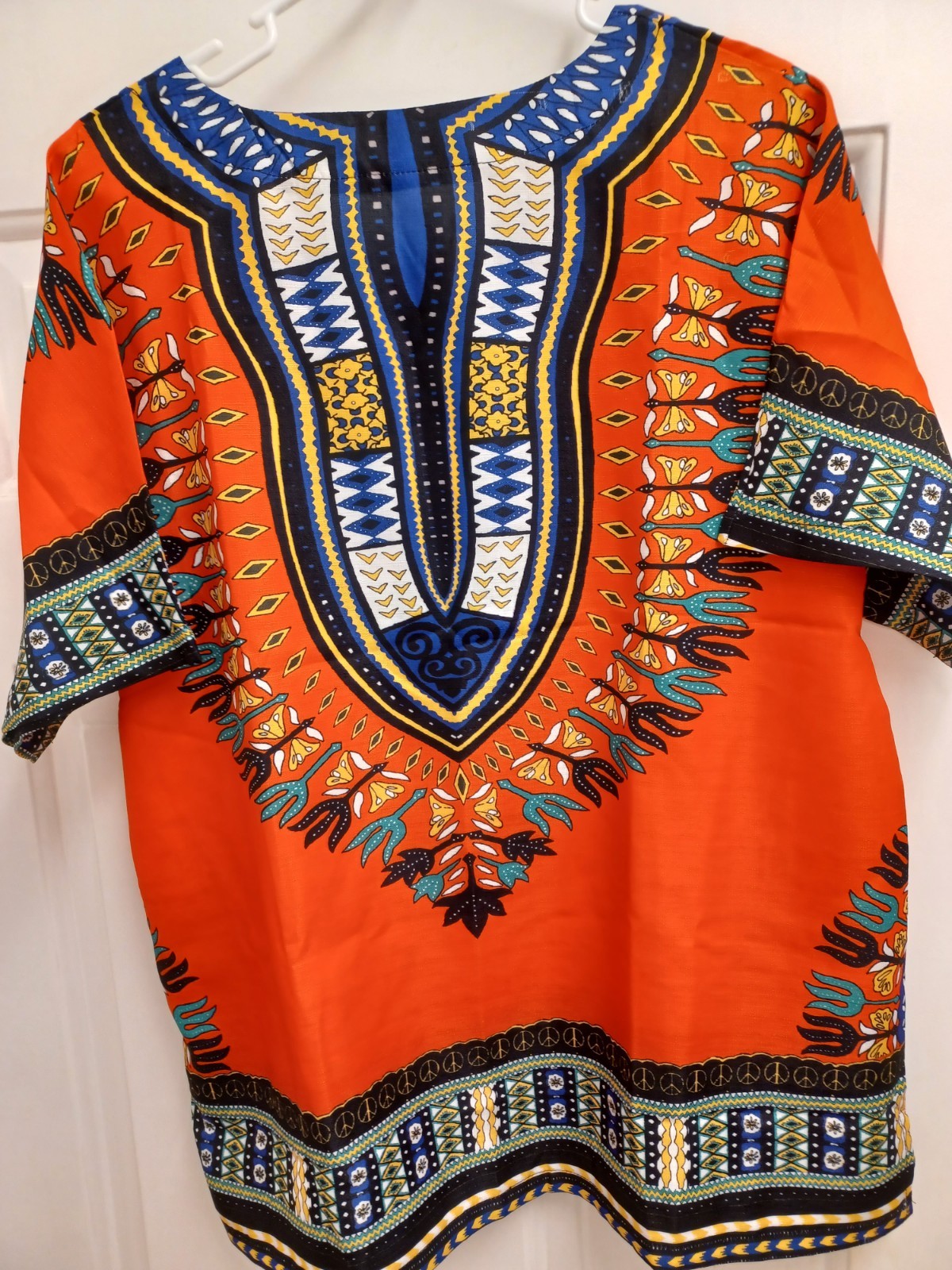 Traditional African Dashiki Top Men Or Women Vibrant Colors Large NWOT