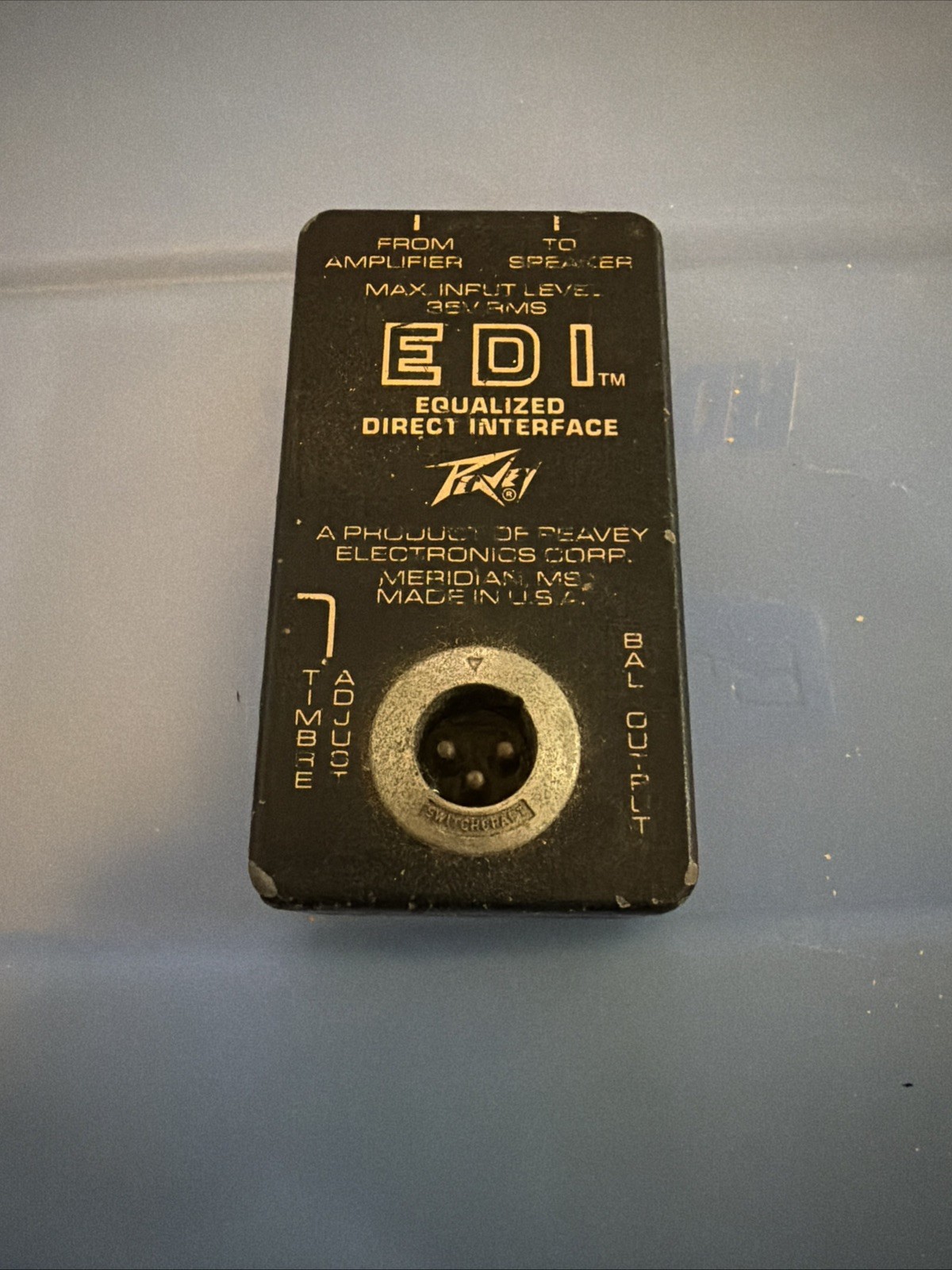 Peavey EDI Equalized Direct Interface Made In U.S.A Untested Sold-As-Is