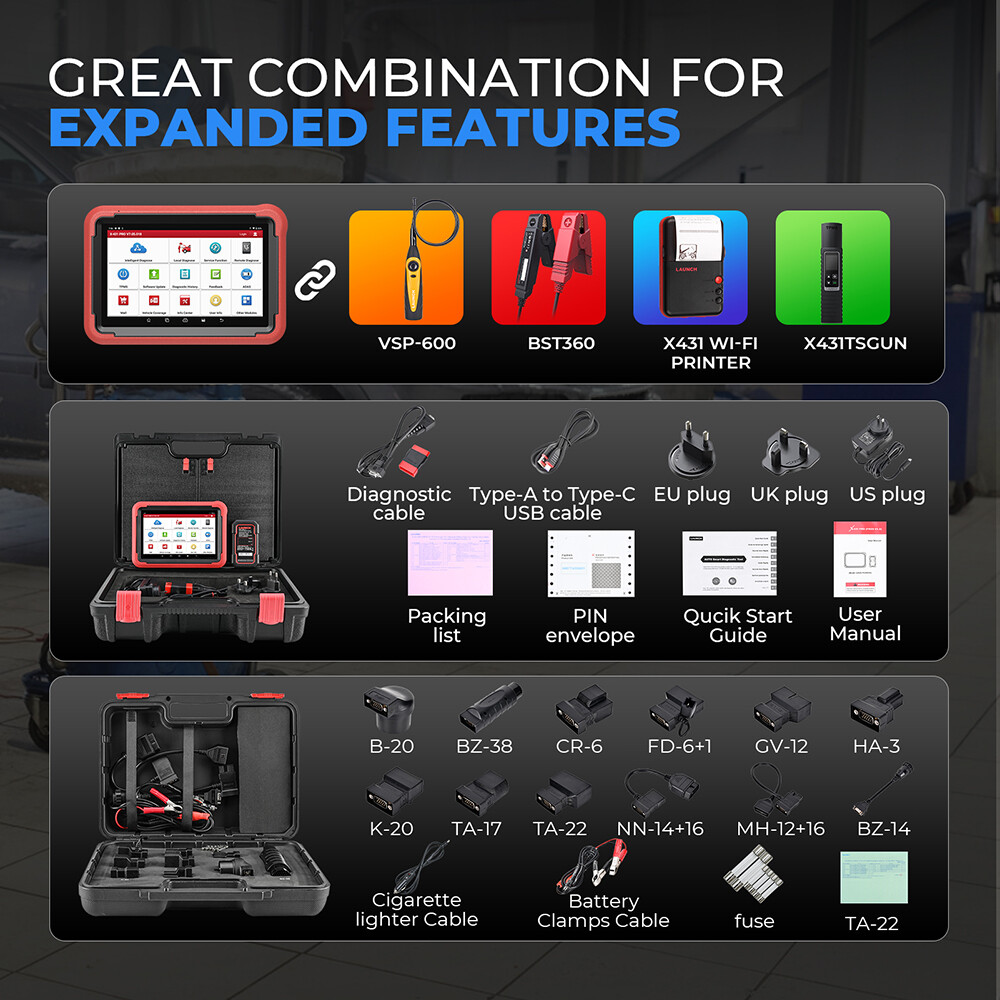 2025 LAUNCH X431 Pros V5.0 Elite Bidirectional Car Diagnostic Scanner Key Coding