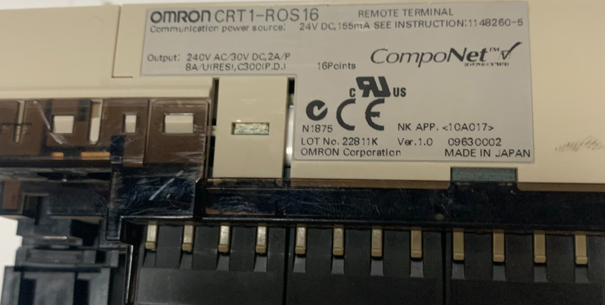 Omron Communication Source CRT1-ROS16 Remote Terminal, 16PT - Nice!