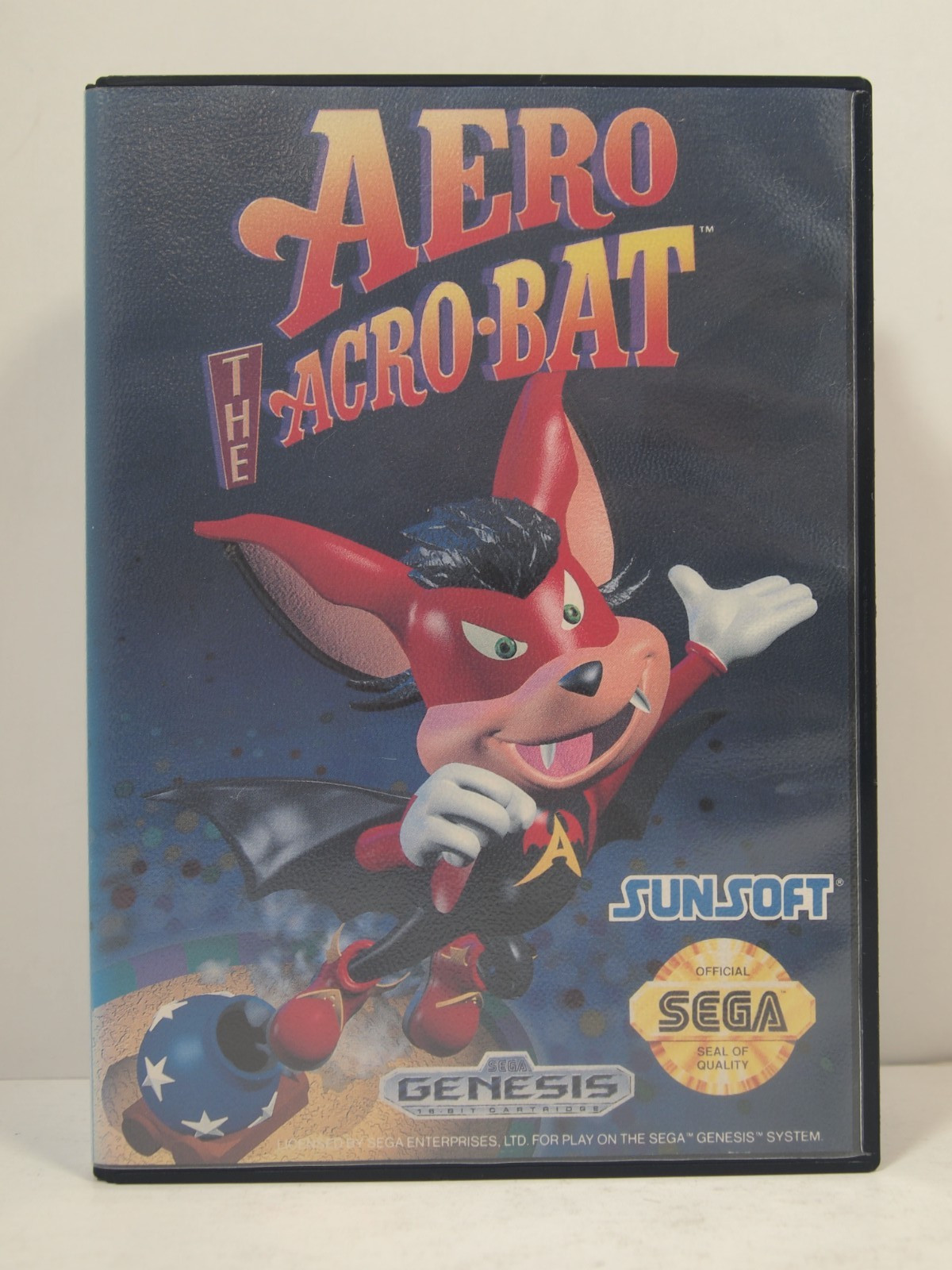Aero the Acro-Bat Case (Sega GENESIS) Authentic BOX ONLY