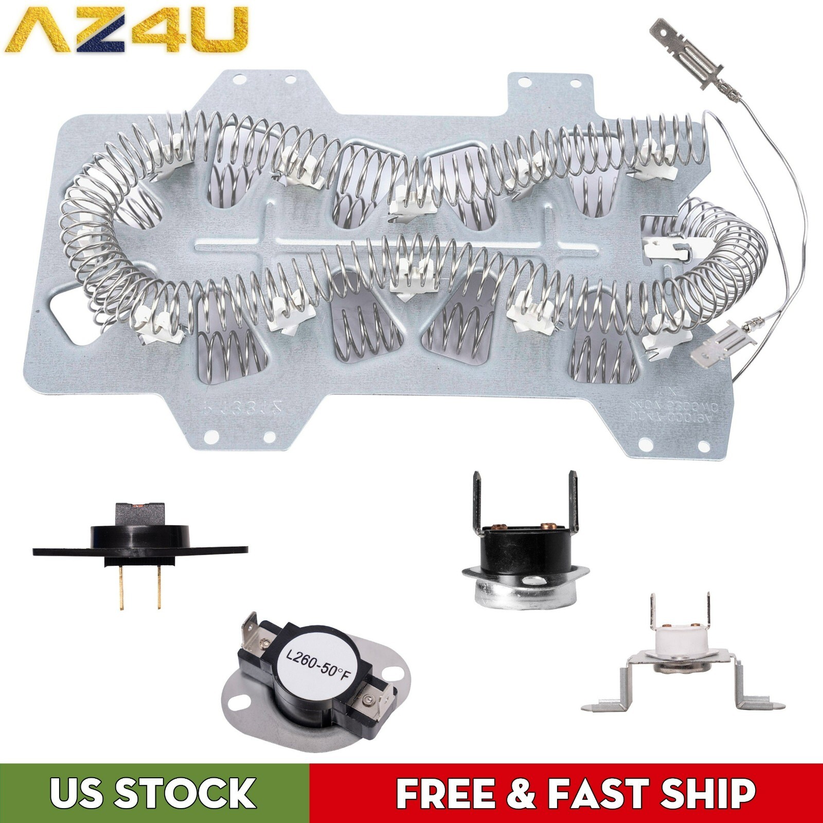 Fit for Samsung DC47 00019A Dryer 00018A DC96 00887A Heater NEW US Thermostat