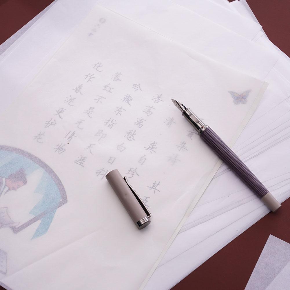 100Pcs Durchscheinende Verfolgung Von Papierkalligraphie Zeichnungskopi New L8Z3