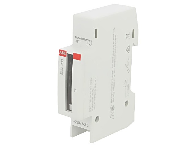 2CDE100000R1601 measuring instrument: counter for DIN rail analogue, mounting...