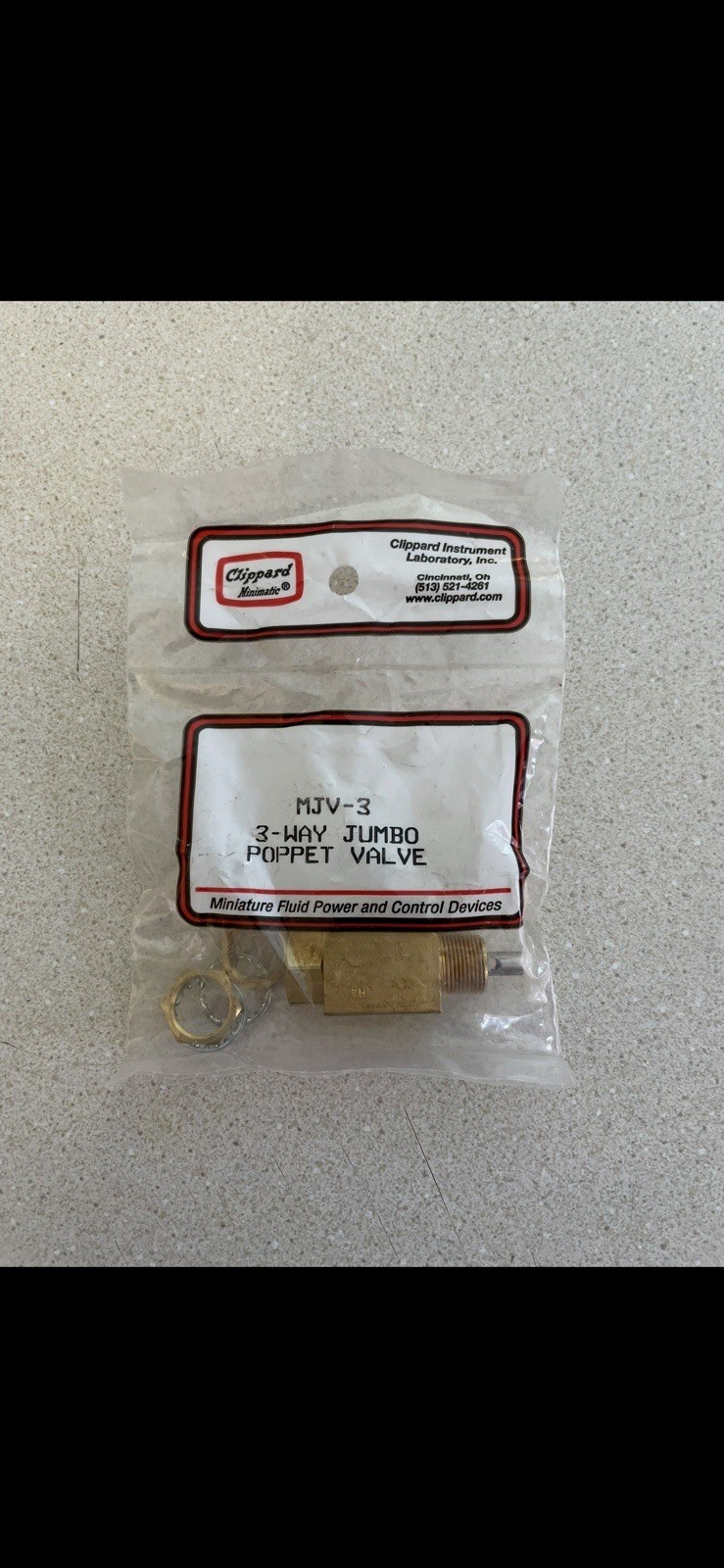 Clippard MJV-3 Valve, 1/8 NPT, Qty 4, New