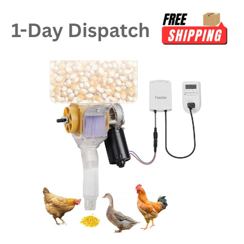 Automatic Poultry Feeder 16 Groups Timed Feeder for Chickens Ducks Geese