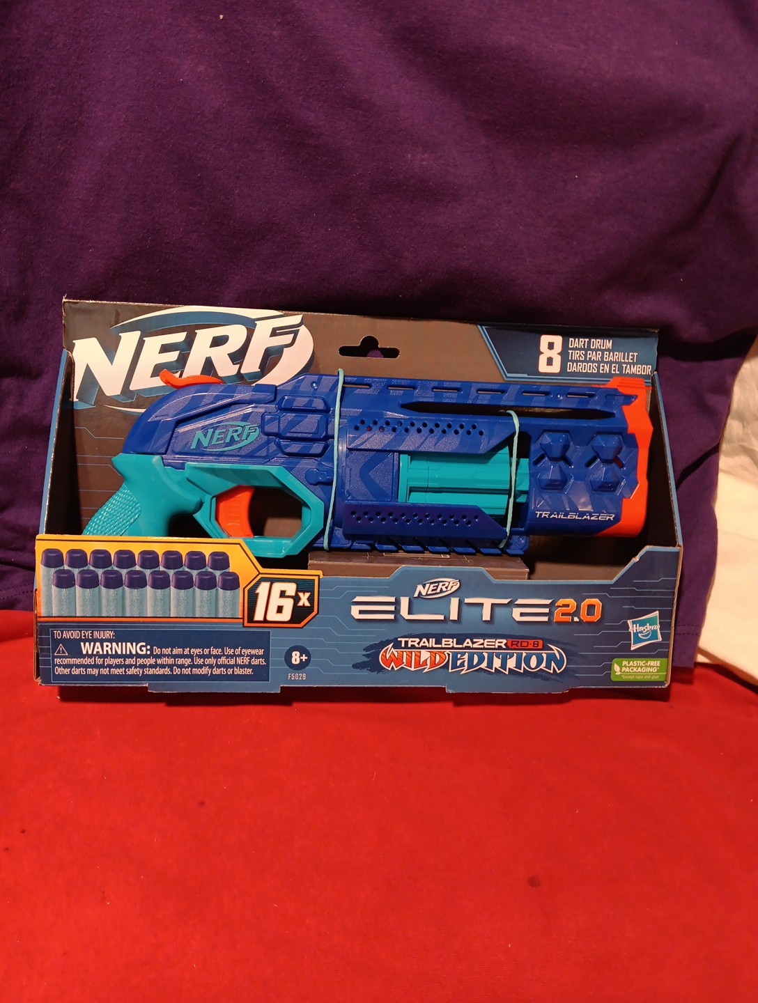 NERF Elite 2.0 Wild Edition Trailblazer RD-8 WILD +16 Darts Blaster FAST SHIPPIN