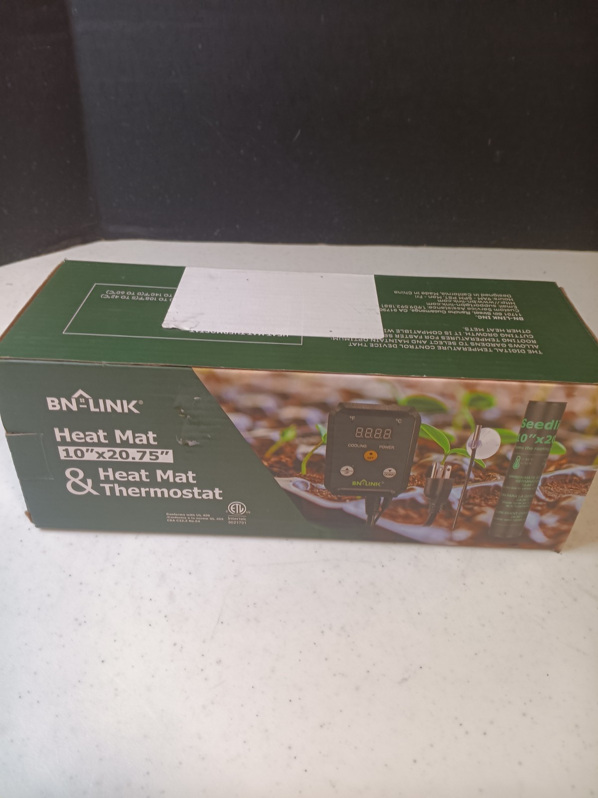 BN-LINK Seedling Heat Mat 20" x 20.75" with Heating Thermostat Outlet Controller