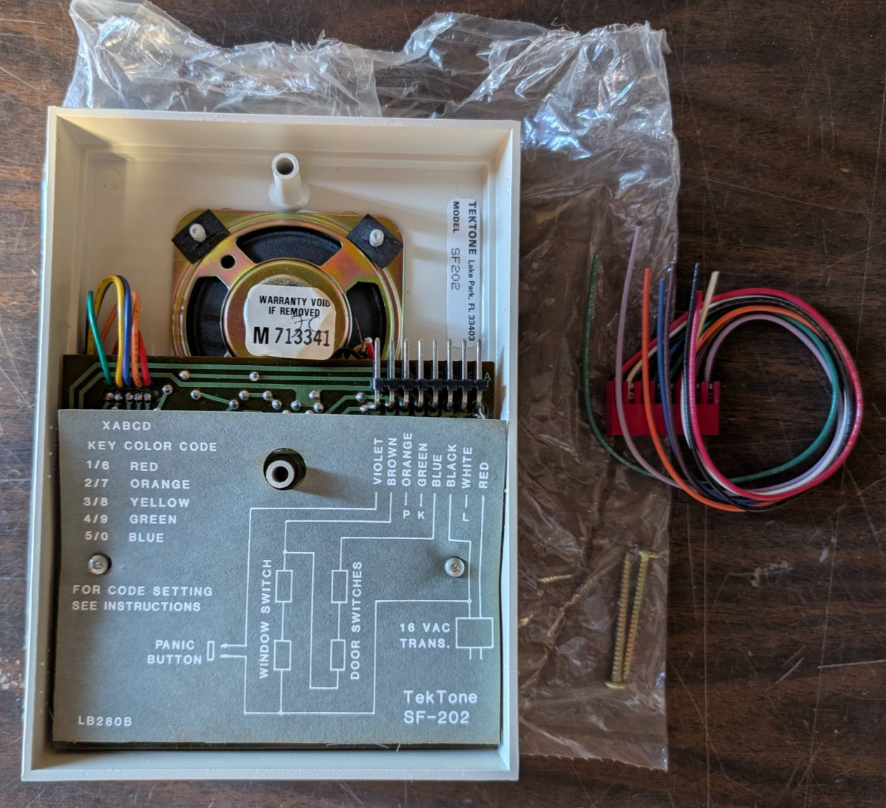 VINTAGE Tektone Analog Alarm #SF202