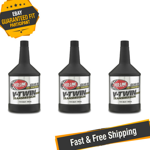 Red Line Oil 42804 V-Twin Transmission Oil with ShockProof - Set of 3