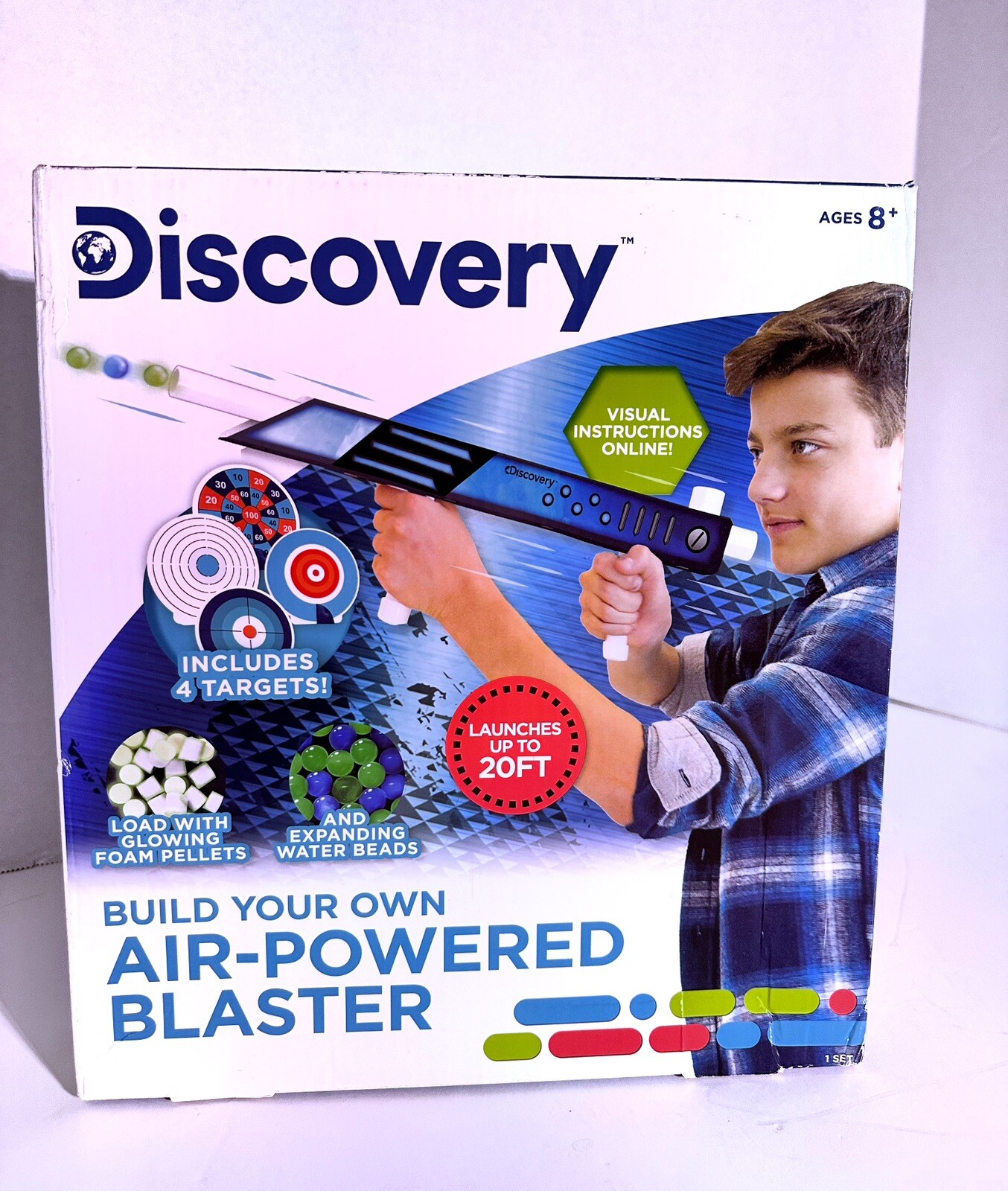 (2) Discovery Build Your Own Air-Powered Blaster. NIB