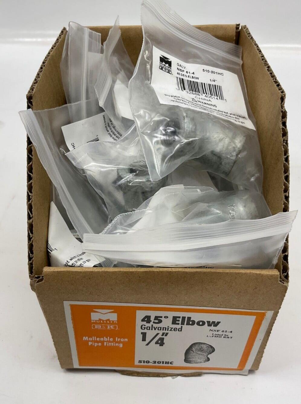 Galvanized Elbow, 45-Degree, 1/4-In. -510-201HC BOX OF 25