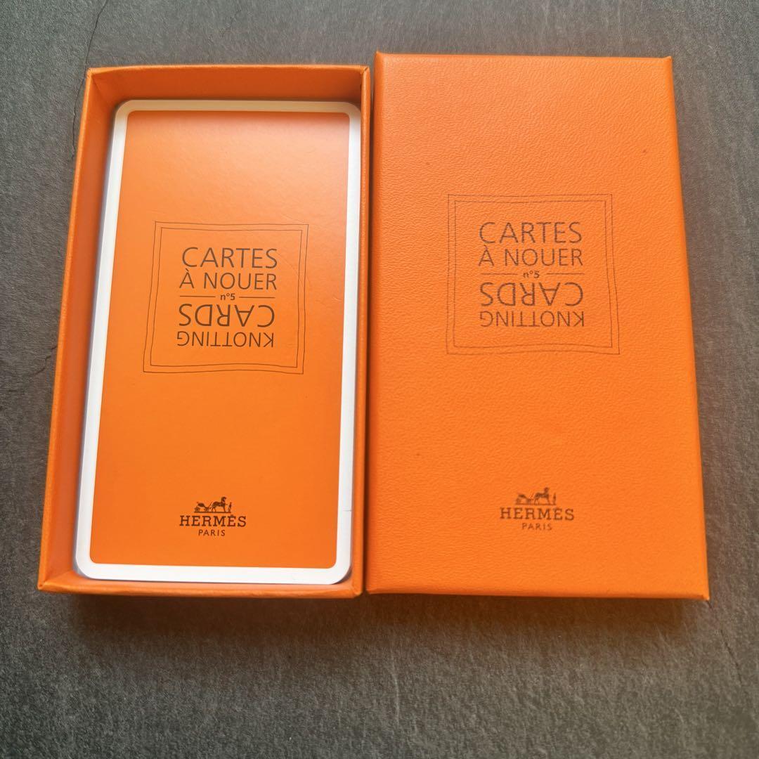 Hermes Scarf Knotting Cards Cartes a Nouer Japan W/Box Near Mint