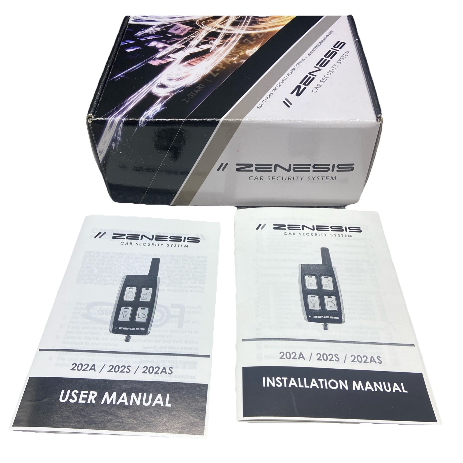 Zenesis Car Security System & Remote Starter 2-way FM Alarm Sui Genesis Z-202AS