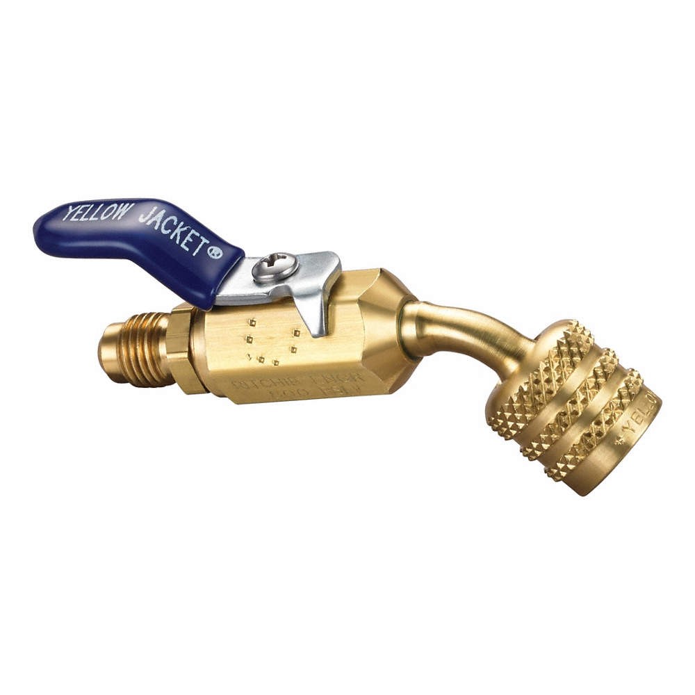 YELLOW JACKET  Adapter,4" Overall L.,Brass,1/4" Input 846CK8