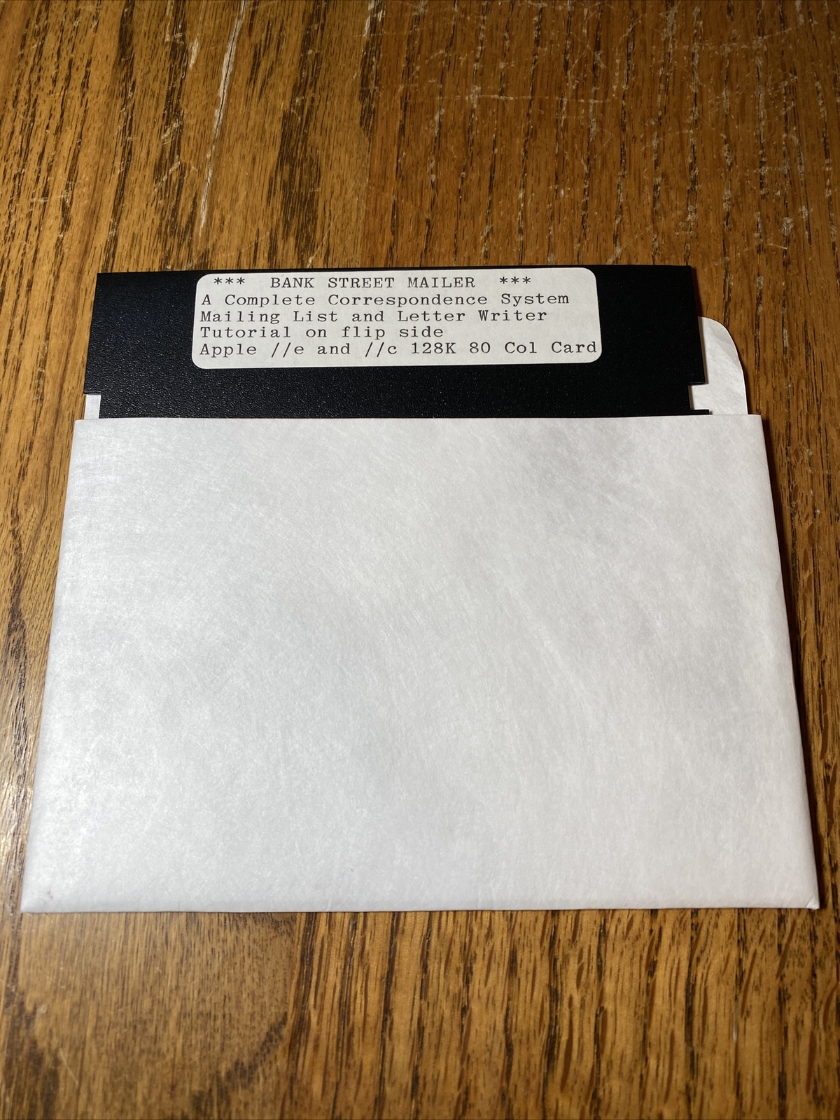 Software Apple IIe IIc Bank Street Mailer Correspondence System 5.25” Vintage