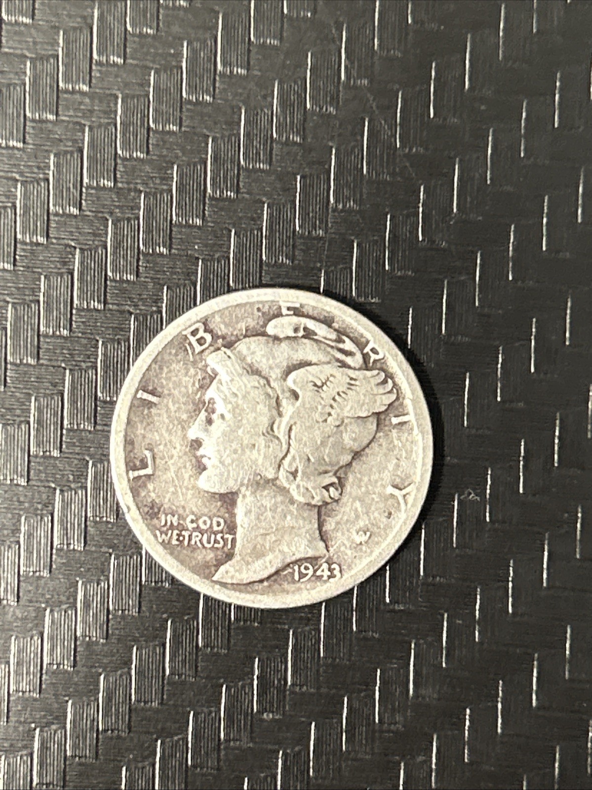 1943 D Winged Liberty (Mercury Head) Dime 90% Silver
