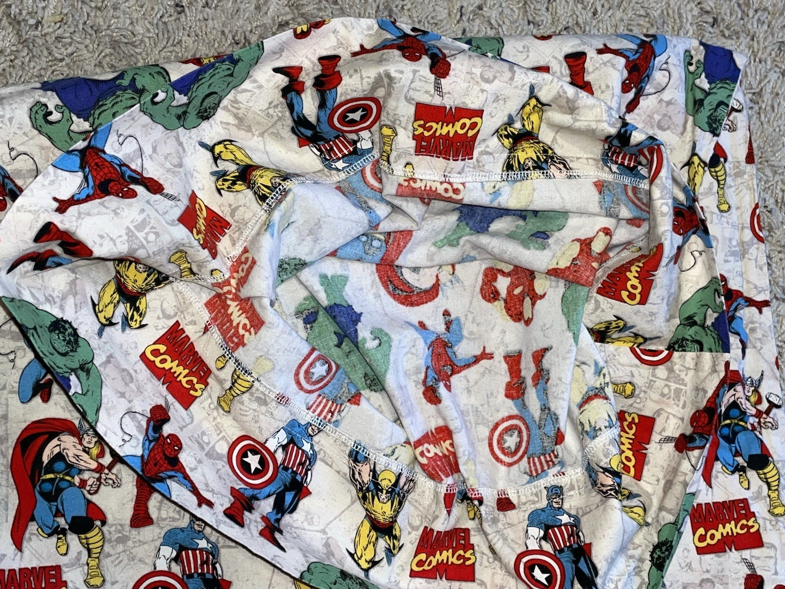 Standard Size Handmade Pillowcase Marvel Superheroes Comics Thor Hulk Wolverine