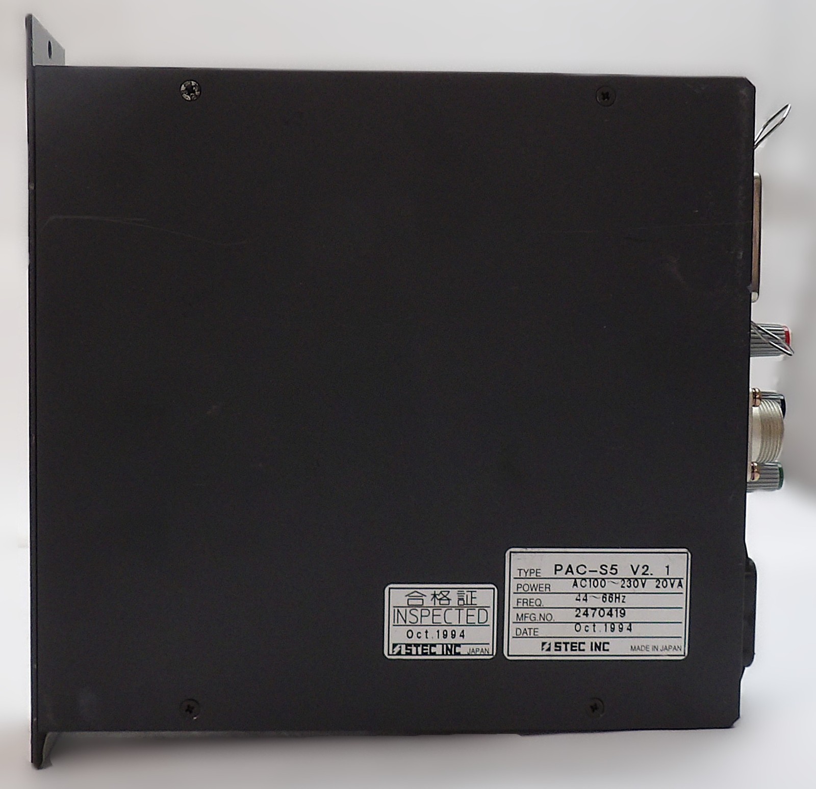 STEC Inc PAC-S5 Mass Flow Meter Controller Working Surplus
