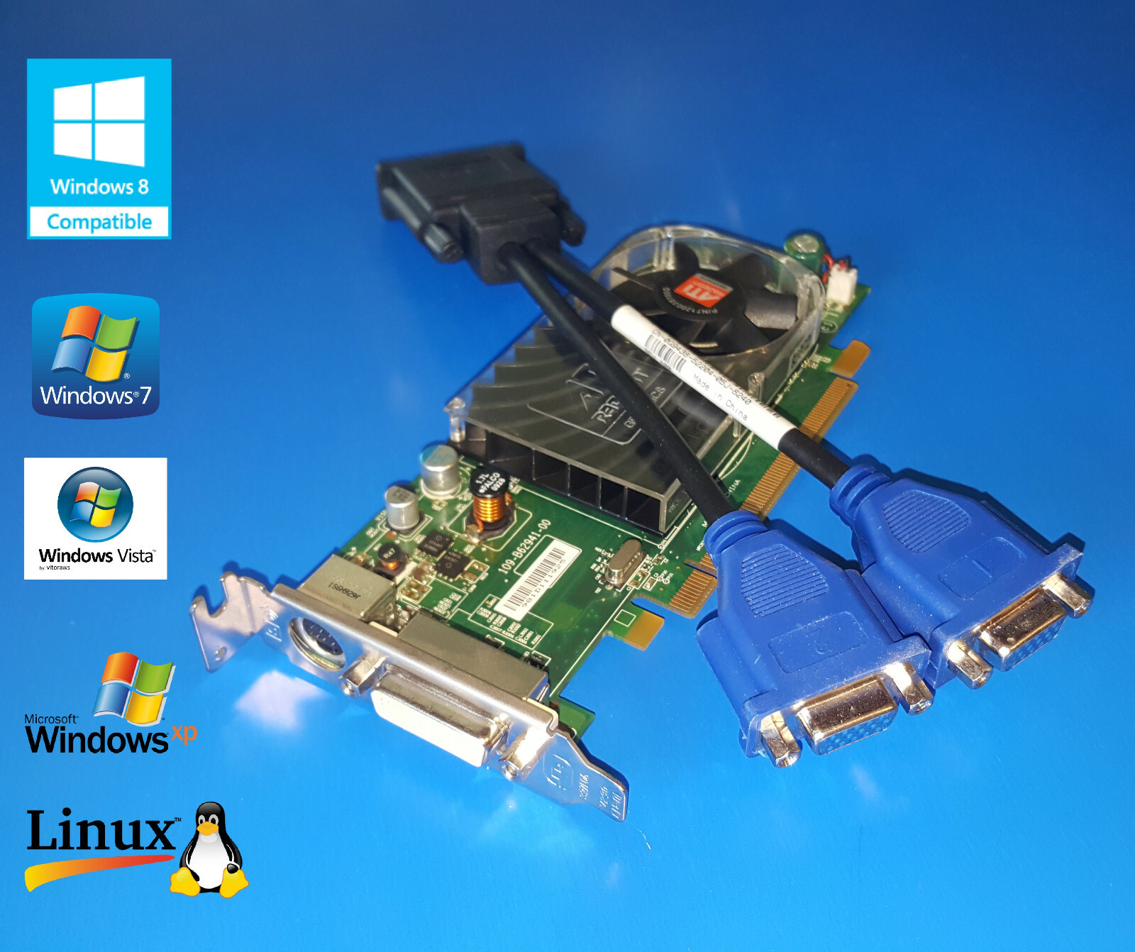 dell Optiplex 380 390 740 745 755 760 780 790 960 980 990 Dual VGA Video Card