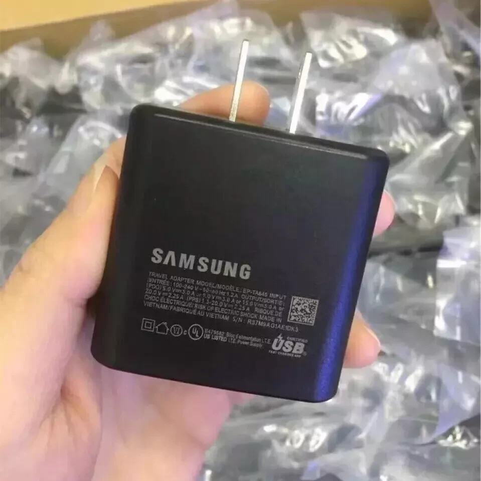 Original Samsung Galaxy S24 S25+ Ultra 45W Super Fast Wall Charger & Cable