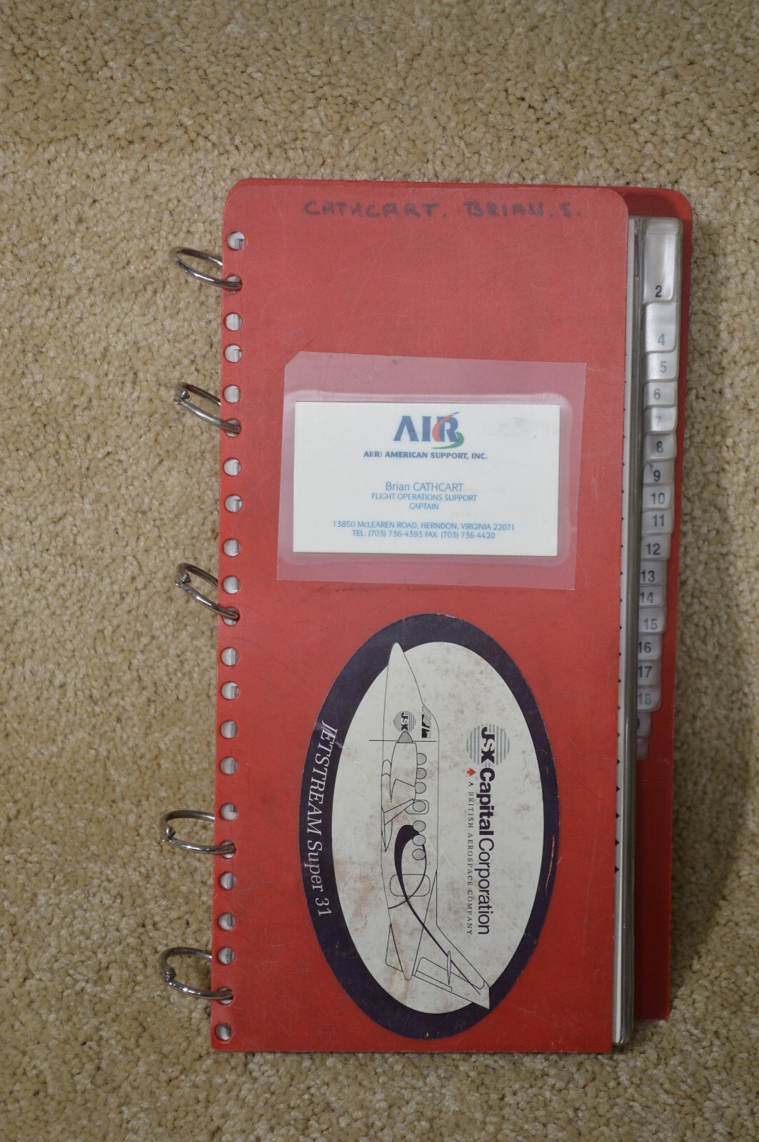 JETSTREAM 3200 MANUFACTURES OPERATING MANUAL PT 1 USED