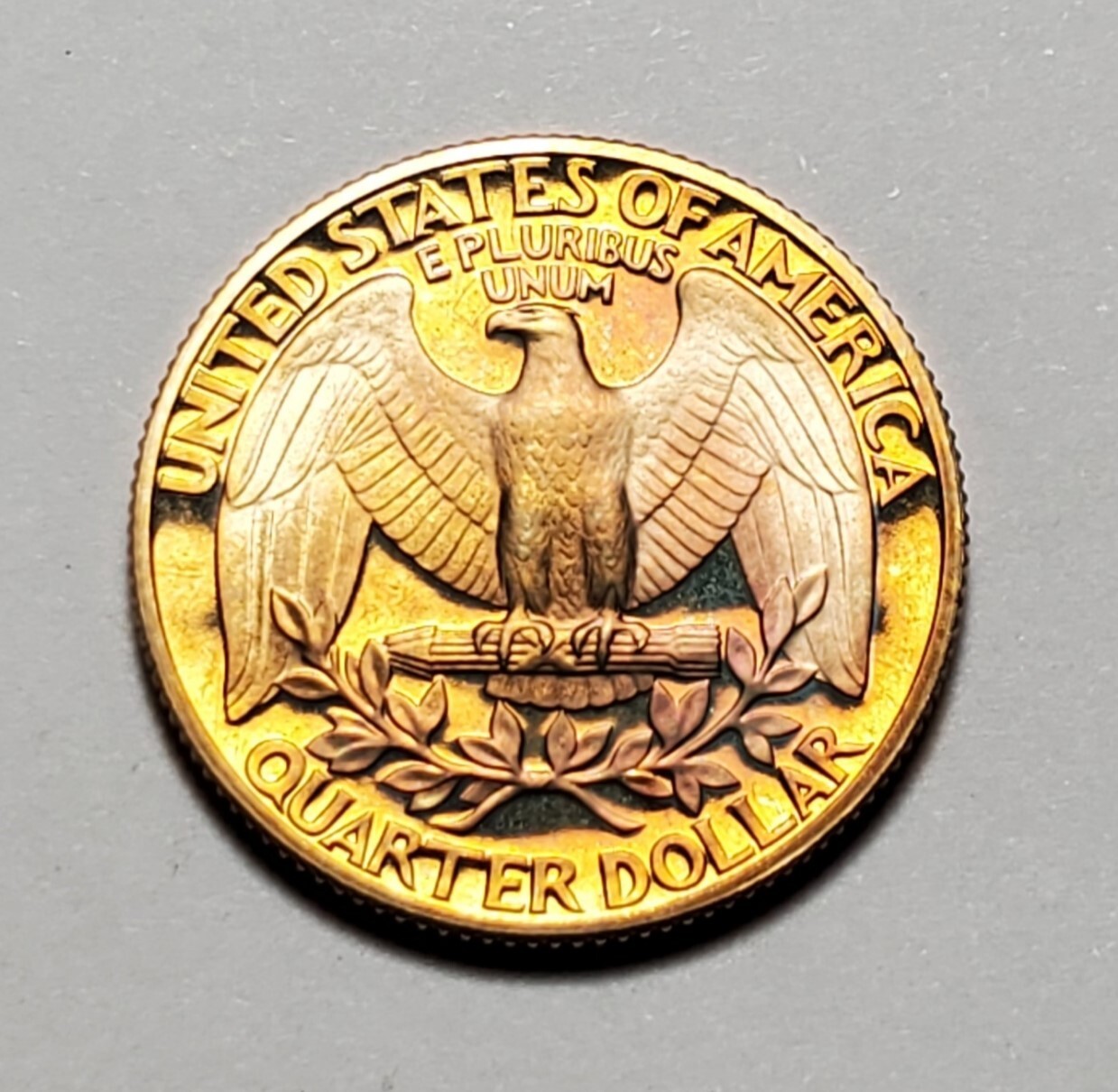 TONED 1986 S WASHINGTON QUARTER PROOF UNC #C1628