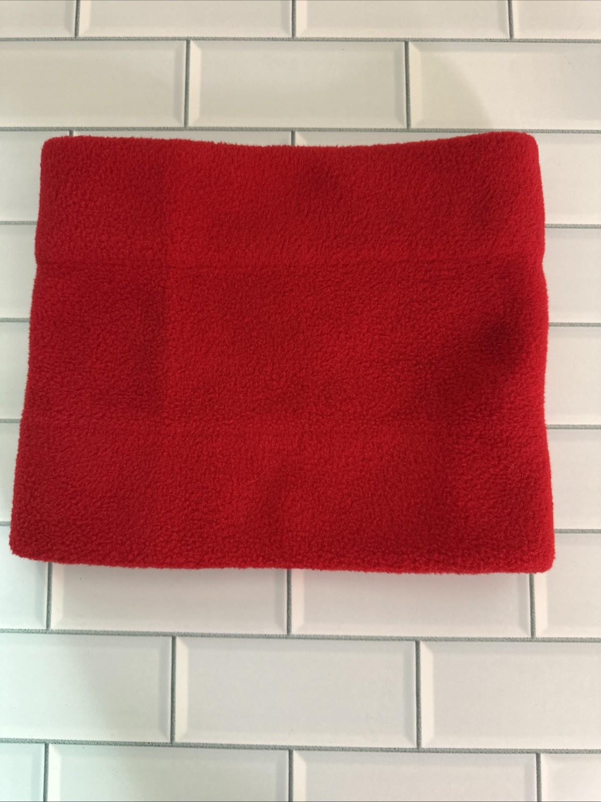Lands' End Red Fleece Winter Neck Warmer Gaiter