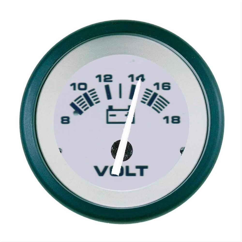 MARINE WORKS 61548P Driftwood 2"Voltmeter 8-18 Vdc