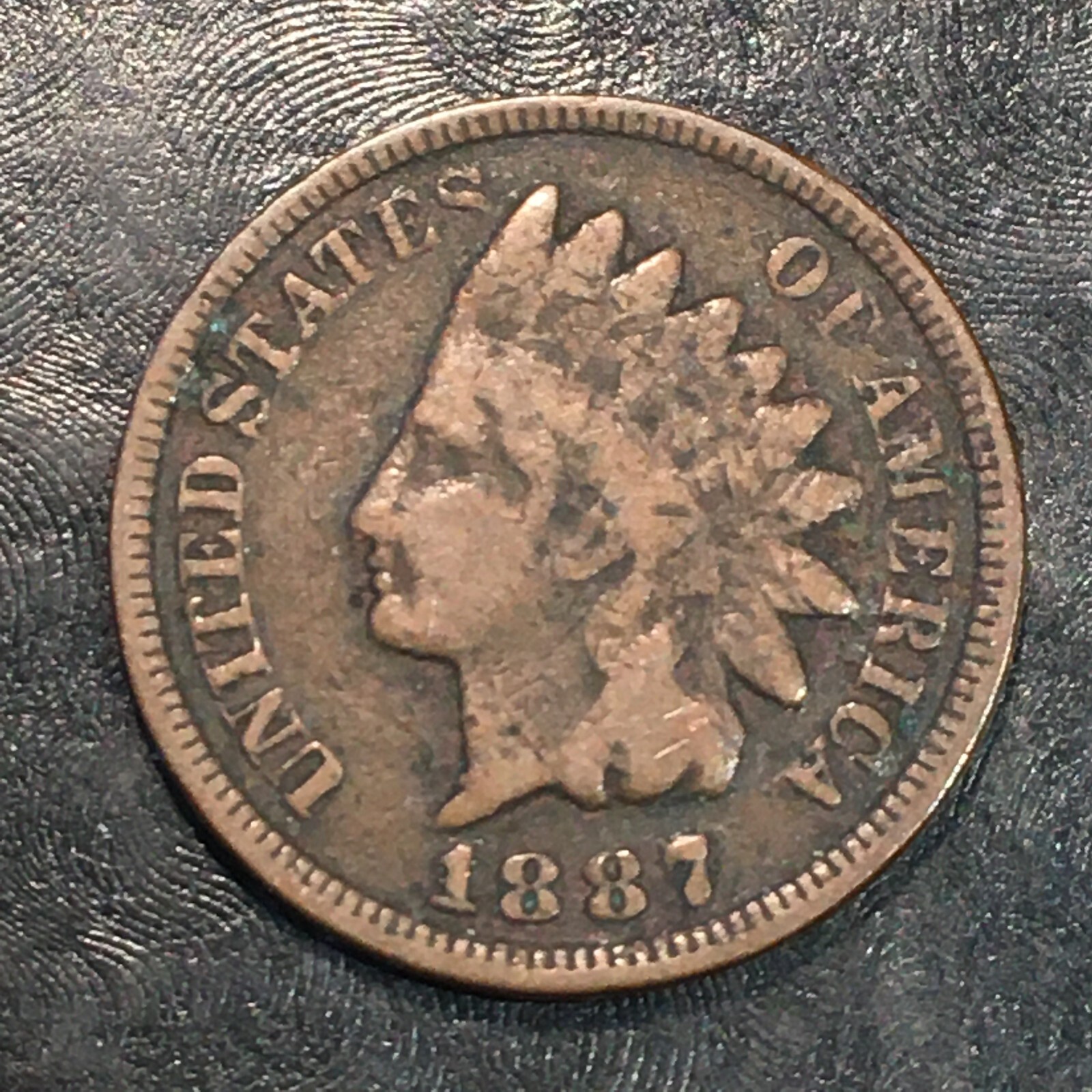 1887 Indian Cent - High Quality Scans #Q119
