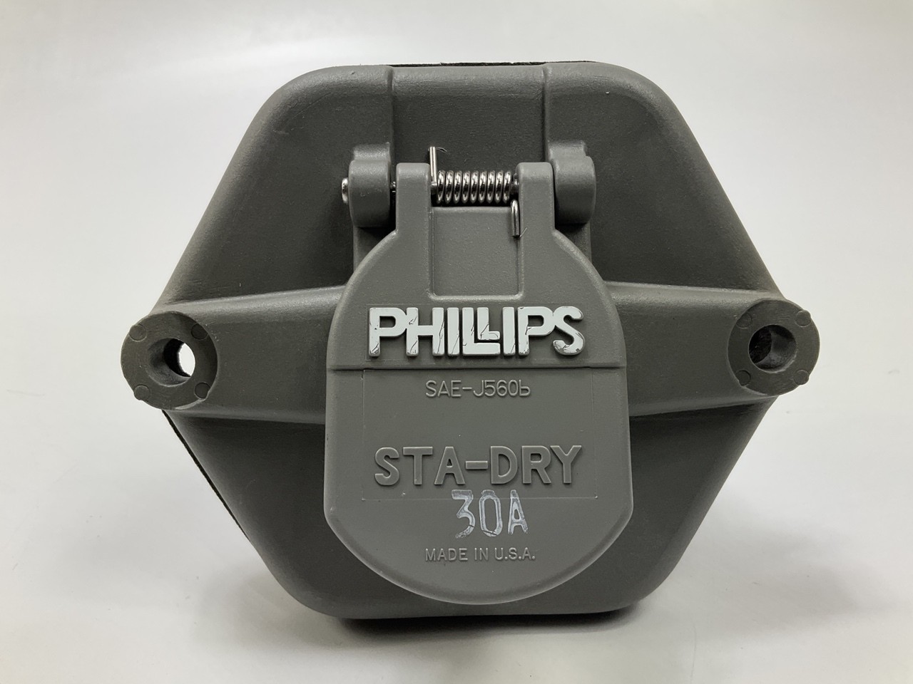 Phillips Industries 16-763 Sta-Dry 30 Amp Trailer Receptacle Socket
