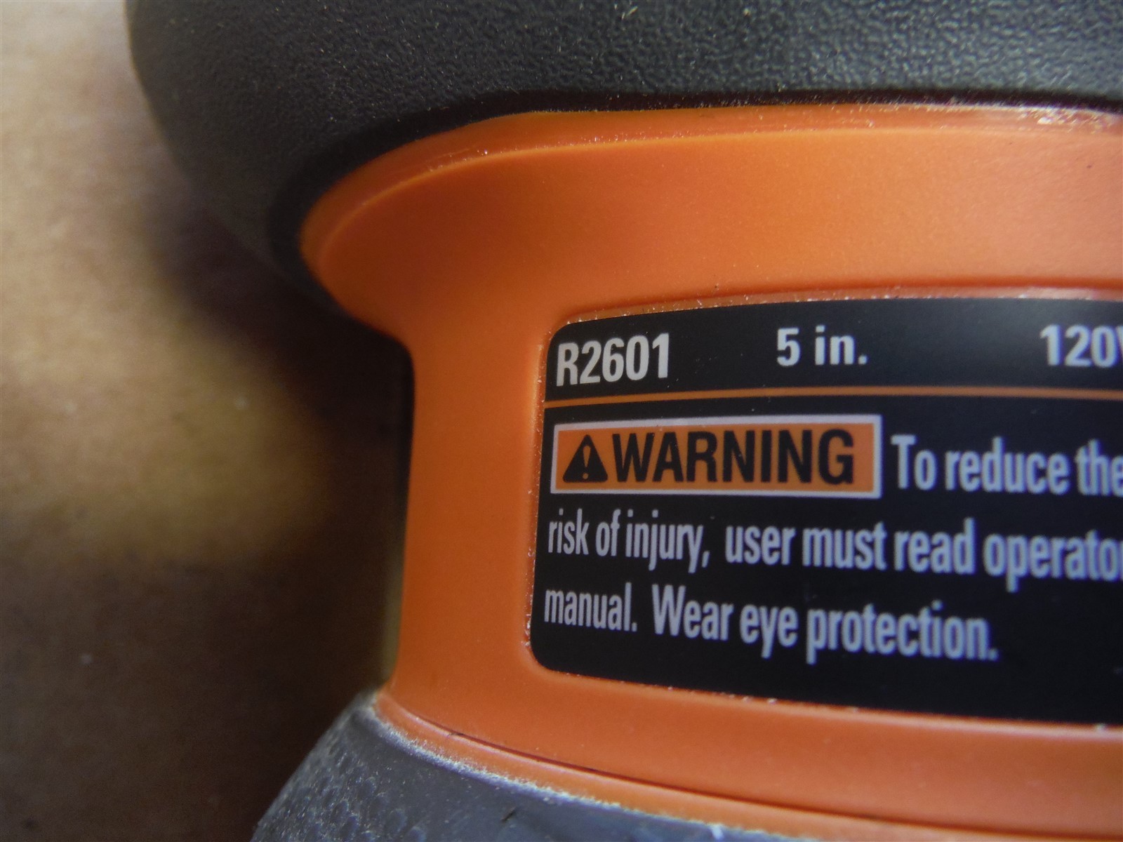 Ridgid R2601, Orbital Sander 5" *208B