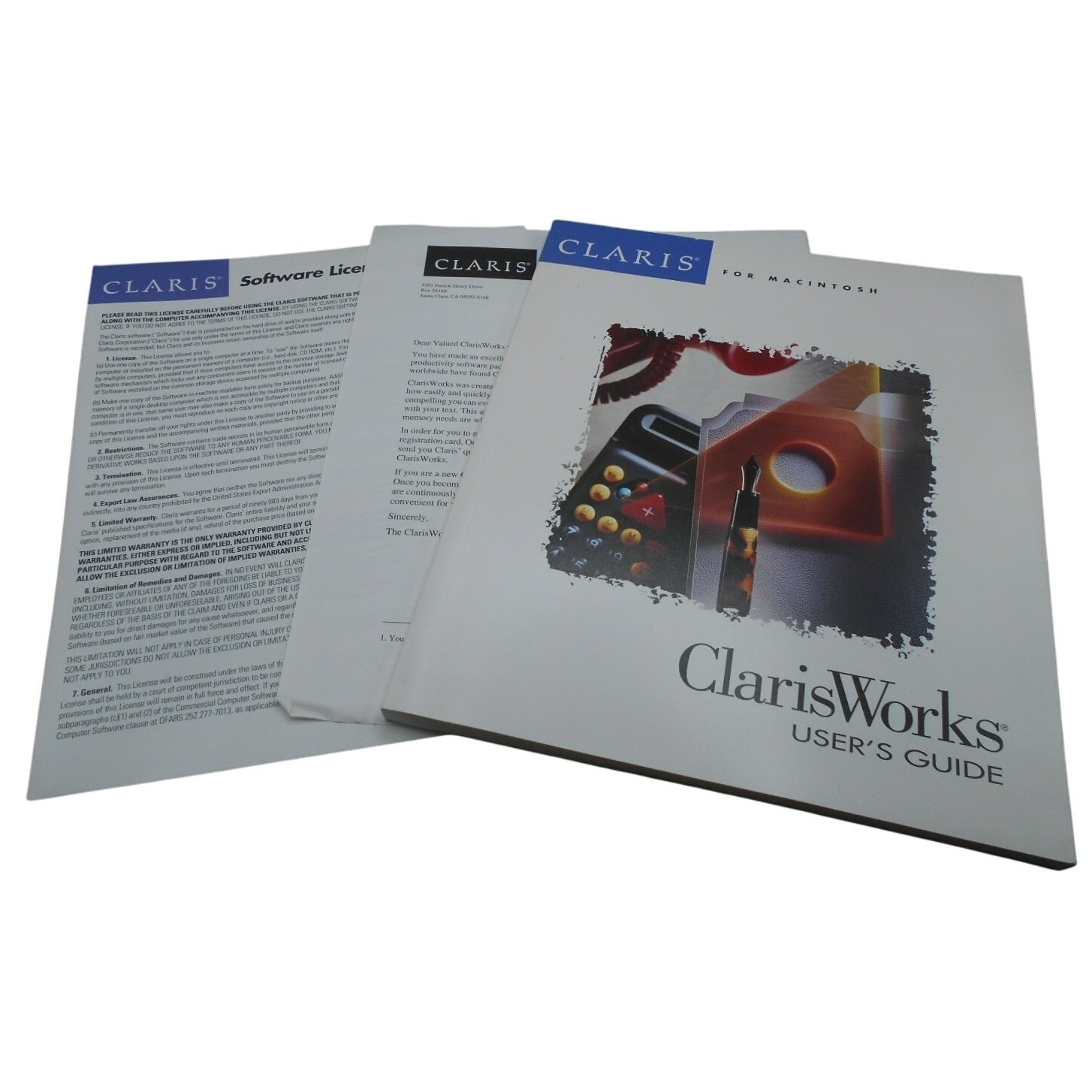 Vintage ClarisWorks User's Guide 1994 Integrated Software for Macintosh