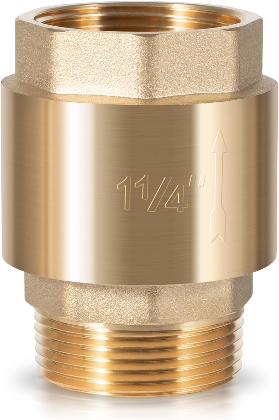 1-1/4" Brass One Way Check Valve NPT for Well Pump Irrigation Water System